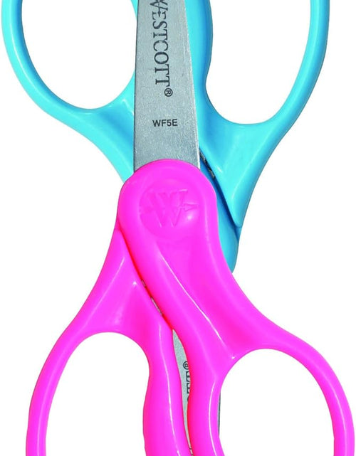 Load image into Gallery viewer, Scissors for Kids, 5’’ Pointed Safety Scissors, Assorted, 2 Pack (13132)
